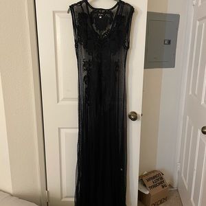 Biya mesh embroidered dress